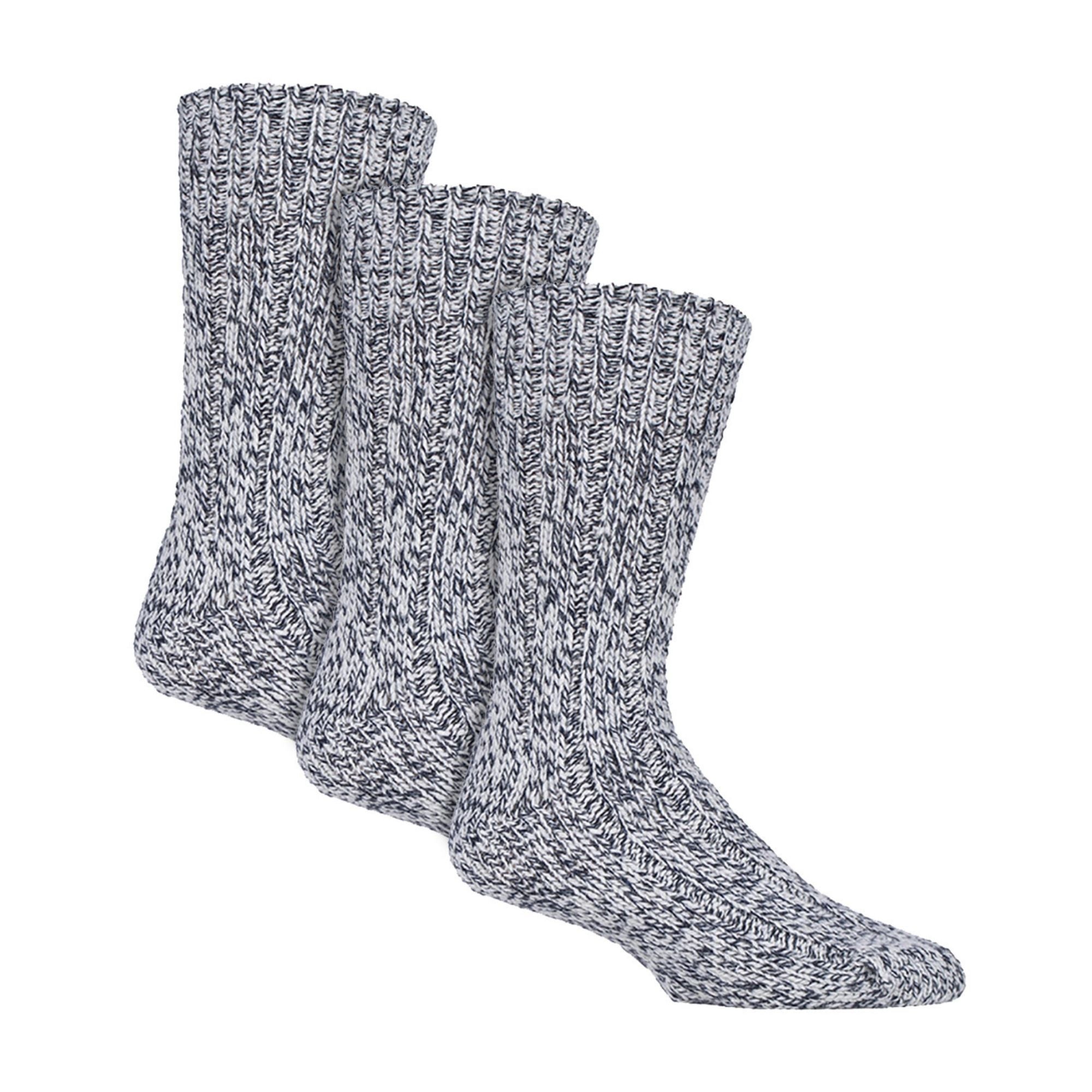 3 Pack Mens Wool Boot Socks | Thick Pennine Walker Socks | Outdoor Hiking Socks