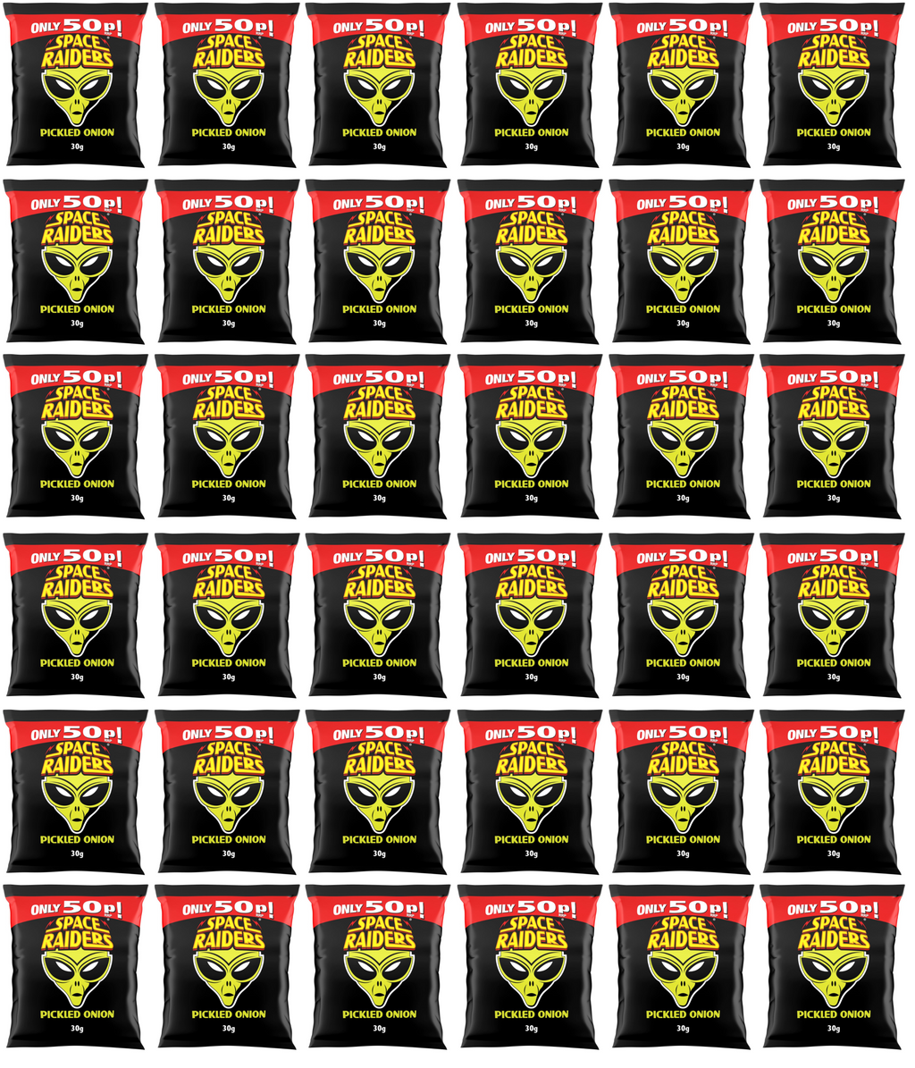 36 x Kp Space Raiders Pickled Onion - 30GM