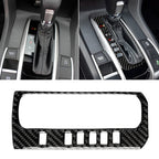 Car Carbon Fiber Gear Position Button Frame Decorative Sticker for Honda Tenth Generation Civic 2016-2019, Left Drive, Gear Position Button Frame