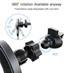 X6 Car Air Outlet Vent Mount Clamp Holder 15W Fast Charging Qi Magnetic Wireless Charger