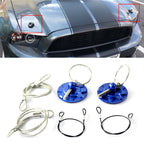 XH-6049 Car Universal Modified Racing Punch-free Aluminum Engine Hood Lock Cover
