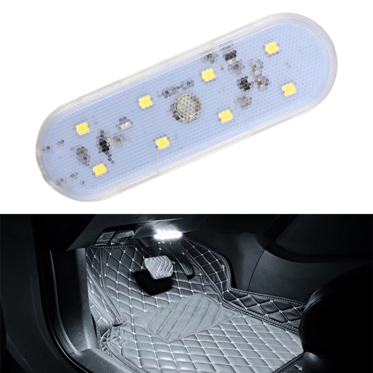 USB-C / Type-C Einfarbige Touch-Schalter-Steuerung Auto-Fußraumbeleuchtung, Eisblaues Licht, Rosa Licht, Weißes Licht