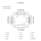 F9 Car Front and  Inner Dual Camera HD Infrared  Car Driving Recorder