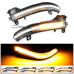 1 Pair For BMW 3 Series F20 Car Dynamic LED Turn Signal Light Rearview Mirror Flasher Water Blinker, For BMW 3 Series F20 (Transparent), For BMW 3 Series F20 (Transparent Black)
