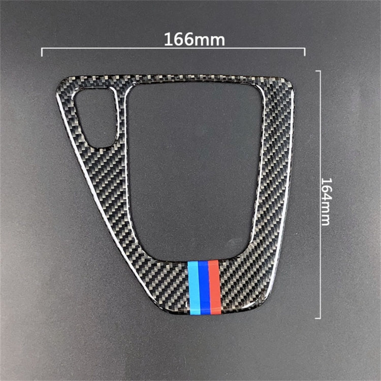 Drei Farben Carbonfaser Auto Linkslenker Gangschaltungsplatte Dekorative Aufkleber für BMW E90 / E92 2005-2012, Geeignet für Linkslenker, Linke Gangschaltungsplatte (Drei Farben)