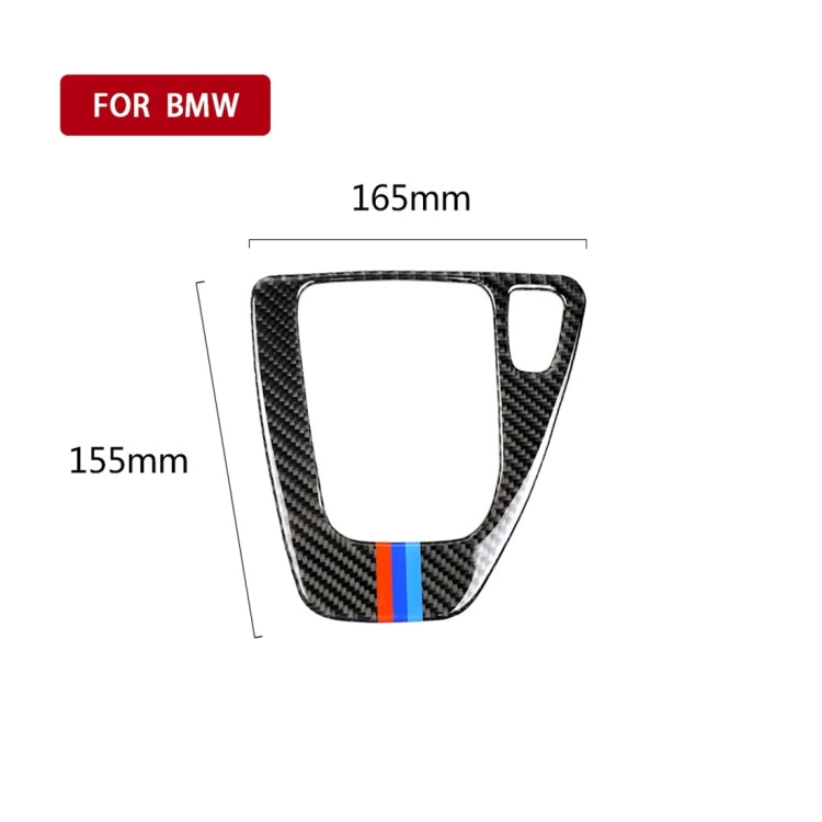 Drei-Farben-Kohlefaser-Auto-Rechtslenker-Schalttafel Zieraufkleber für BMW E90 / E92 2005-2012