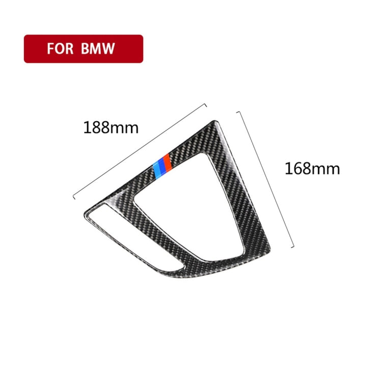 Dreifarbiger Kohlefaser-Schalttafel-Aufkleber für BMW (F30) 2013-2017 / (F34) 2013-2017, geeignet für Linkslenker, Schalttafel (dreifarbig)