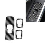 3 PCS Car Carbon Fiber Window Lifting Button Decorative Stickers for Volvo V60 2010-2017 / S60 2010-2018, Right Drive, Window Lifting Button, Right Drive