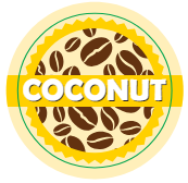 Almond Milk Coffee Shop Barista Labels 20mm 1000 labels per rolls