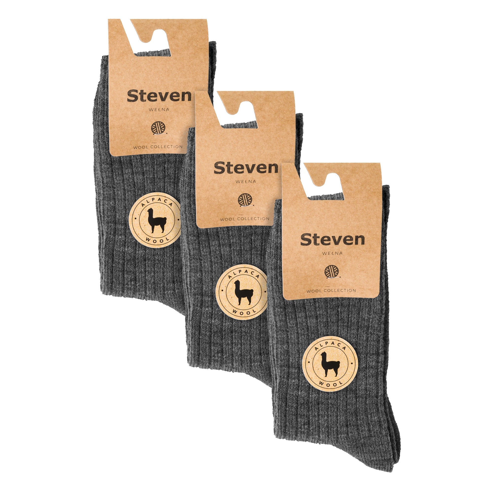 3 Pairs Mens Alpaca Wool Winter Thick Warm Boot Socks