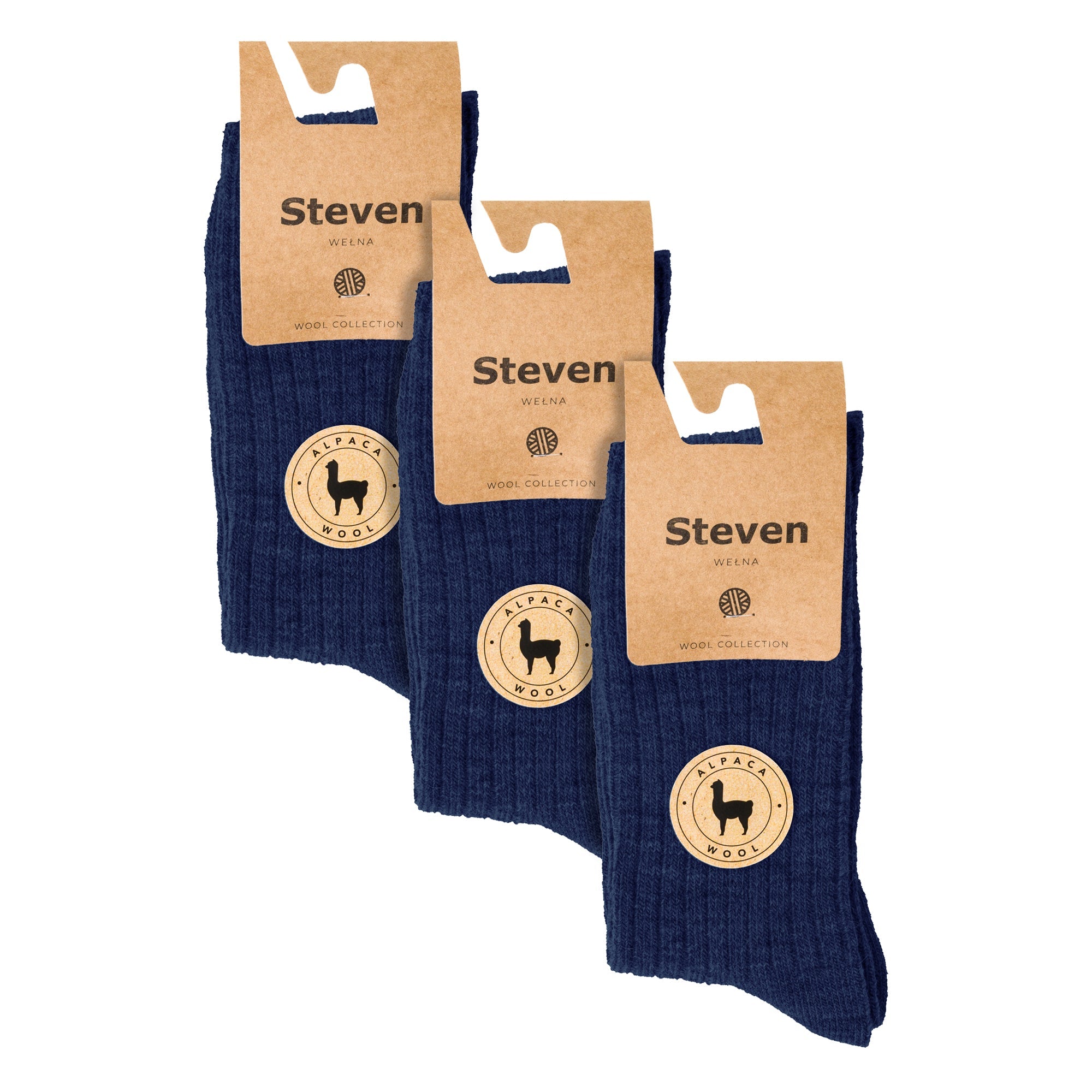 3 Pairs Mens Alpaca Wool Winter Thick Warm Boot Socks