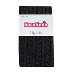 1 Pack Ladies Shiny Tights with Chevron Pattern