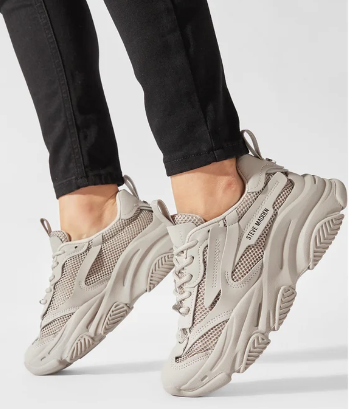 UK 5.5 Steve Madden Possession-E White Chunky Women’s Trainers – EU 39