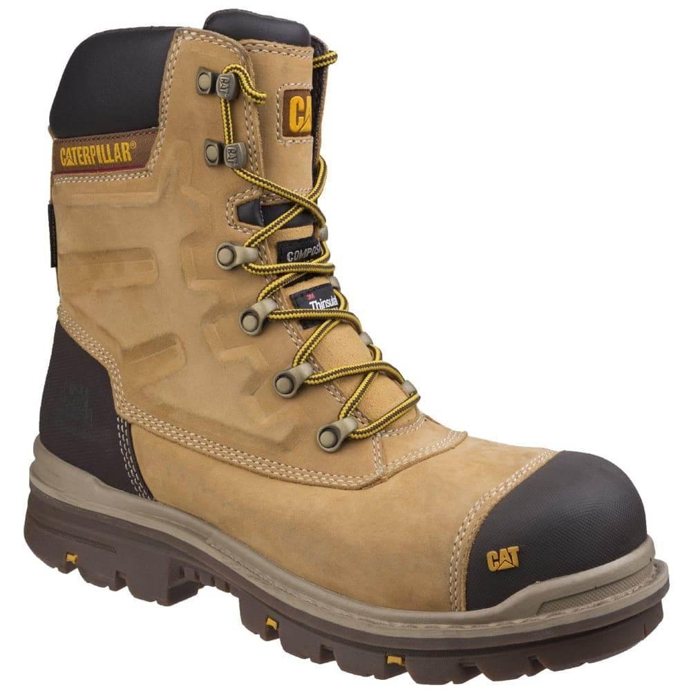 Caterpillar CAT Premier High Leg Side Zip Combat Safety Work Boot
