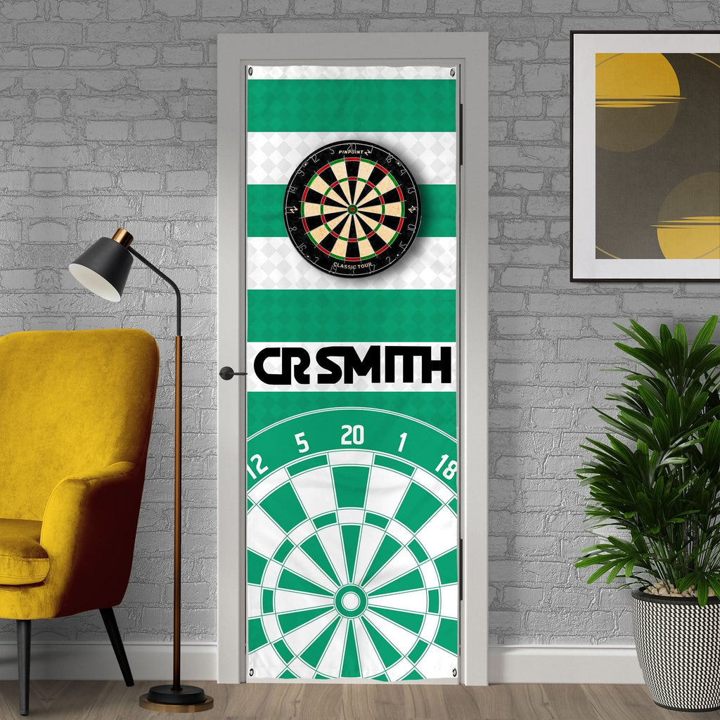 Celtic Retro - 1988 Home - Personalised Darts Wall Banner - Two Sizes [COLLECTIVE]