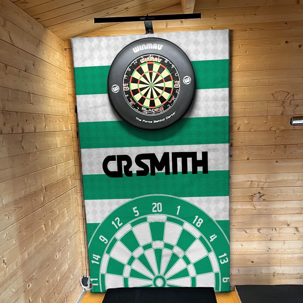 Celtic Retro - 1988 Home - Personalised Darts Wall Banner - Two Sizes [COLLECTIVE]