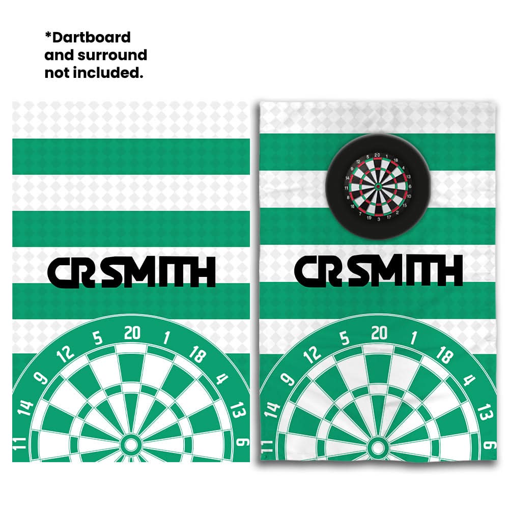 Celtic Retro - 1988 Home - Personalised Darts Wall Banner - Two Sizes [COLLECTIVE]