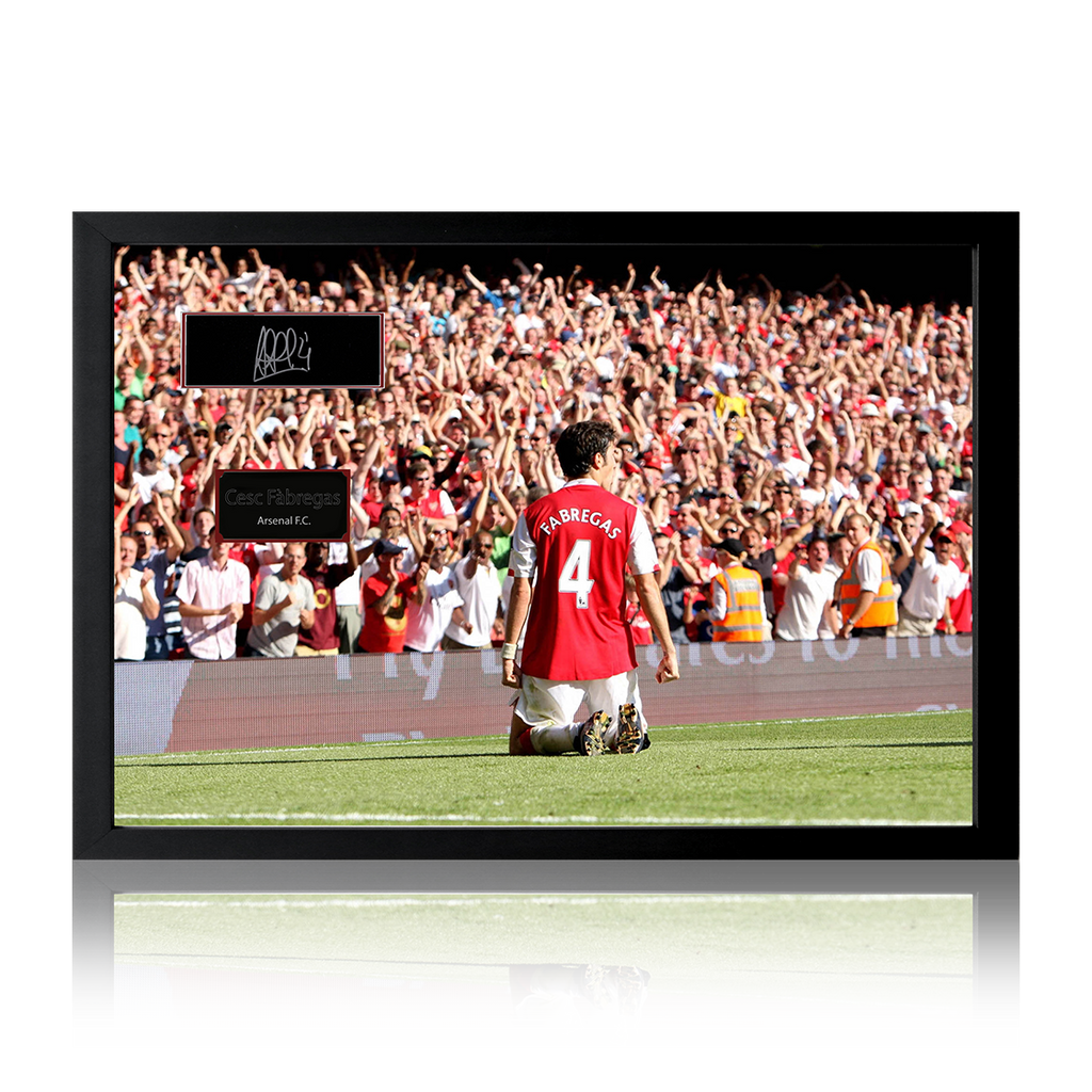 Cesc Fàbregas Signed Arsenal Plaque Iconic Frame