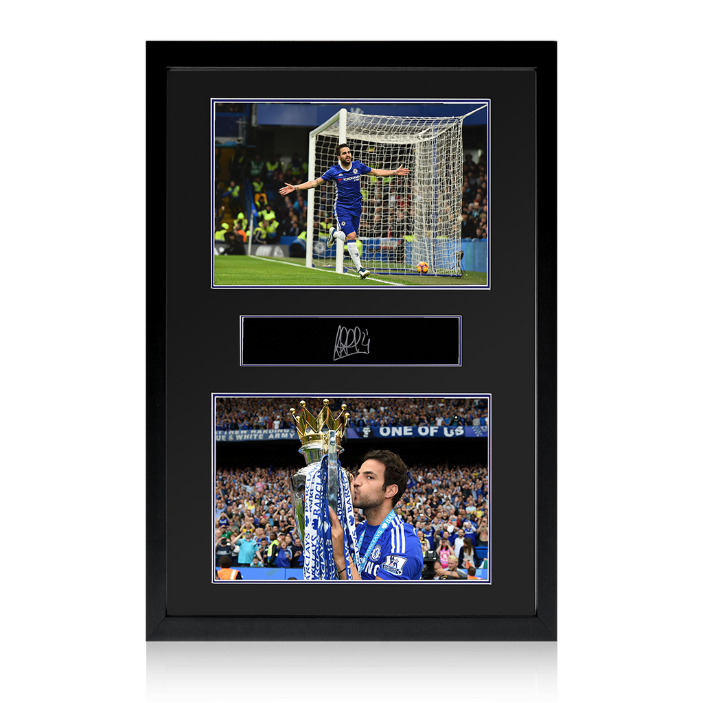 Cesc Fàbregas Signed Chelsea Plaque Iconic Frame