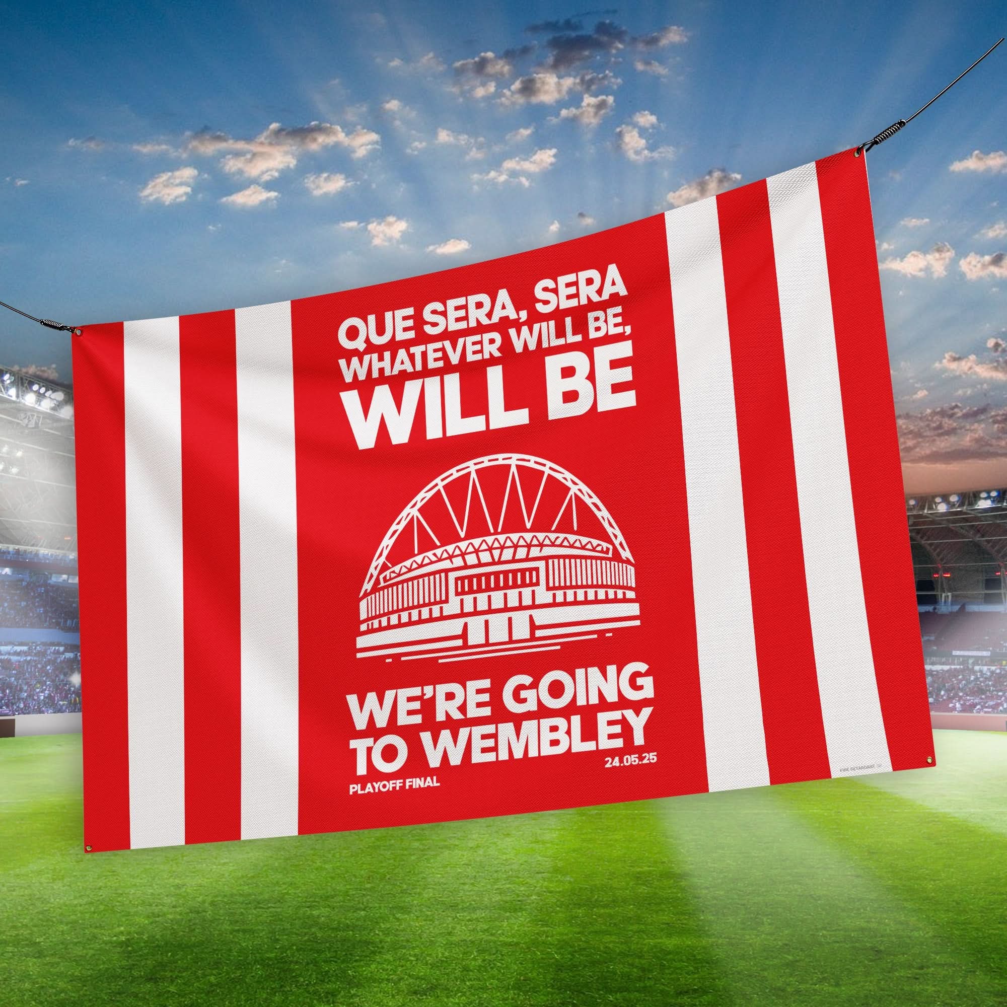 Sheffield - Que Sera, Sera - Playoff Final - Banner - Two Sizes