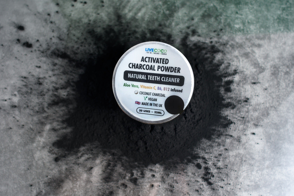 LiveCoco Teeth Cleaning Powder (Vitamins & Aloe Vera Infused)