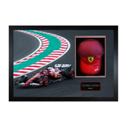 Charles Leclerc Signed Ferrari F1 Cap Iconic Frame (ACG Cert)