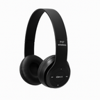 P47 Wireless Bluetooth Headphones – Handsfree Noise Cancelling Over-Ear Headset with Mic, Stereo Sound, Foldable Earphones Compatible with iPhone, Samsung S22, Huawei & More