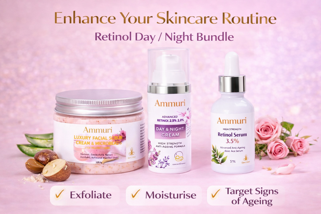 Ammuri Skincare Retinol Facial Scrub - Exfoliating Cream