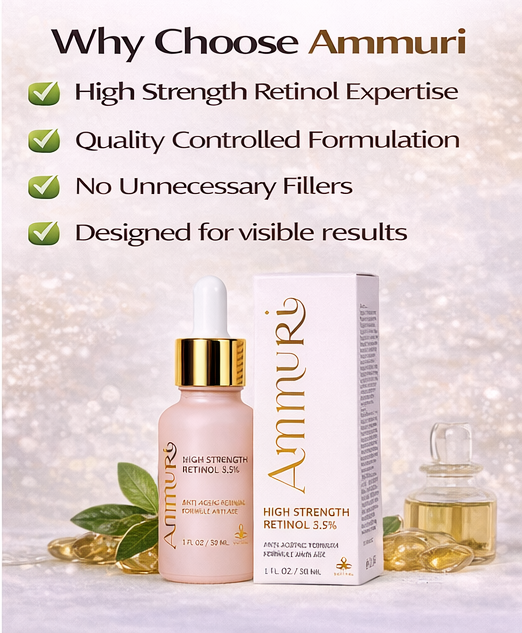 Ammuri Retinol 3.5% High Strength Serum | Anti-Ageing Face Serum