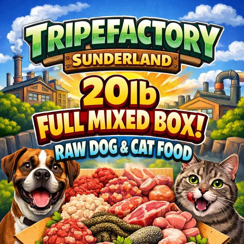 Tripefactory Sunderland - 20lb Full Mixed Box - Raw Dog & Cat Food