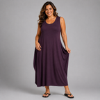 Sleeveless T-Shirt Midi Dress