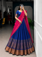 Onam Neelanjana Half Saree Set