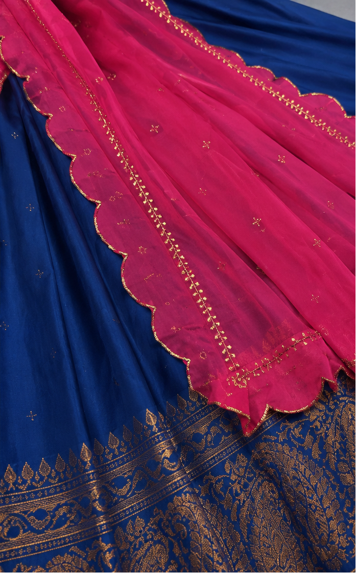 Onam Neelanjana Half Saree Set