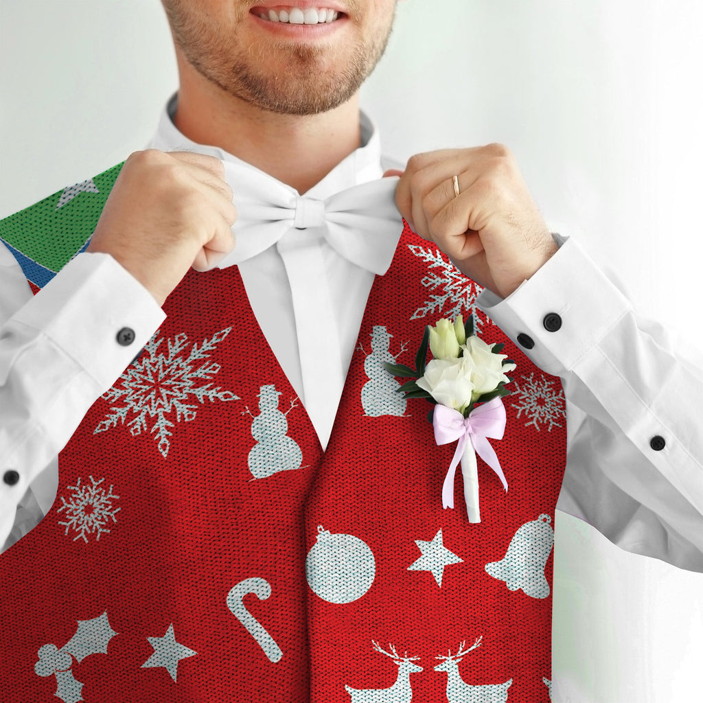 Cheesy Christmas Jumper - Novelty Costume Fancy Dress Waistcoat ( 4 sizes available )