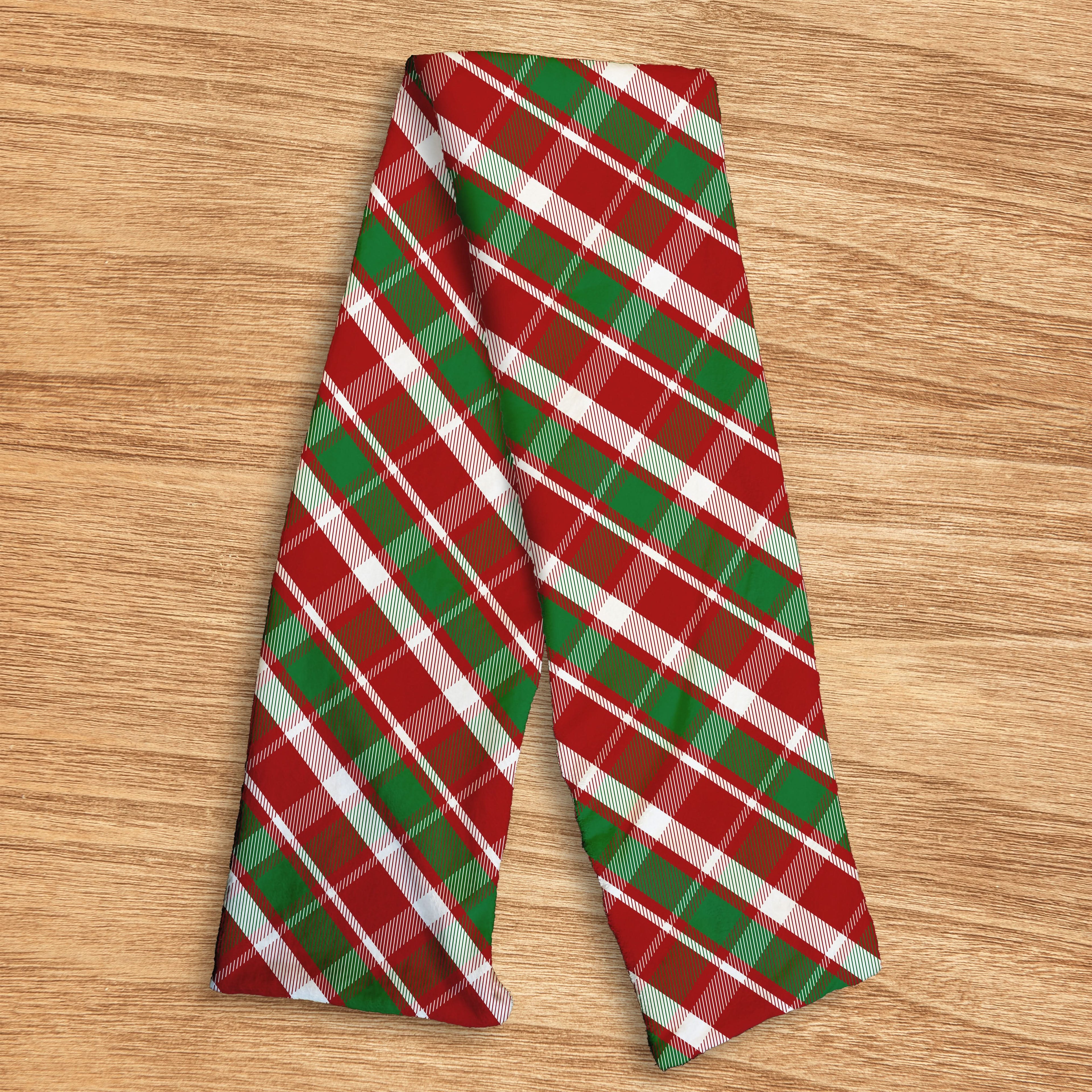 Christmas Tartan - Soft Fleece Christmas scarf