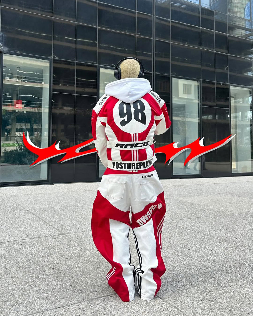 Racing Style Jacket Set
