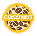 Coconut Milk Coffee Shop Barista Labels 20mm 1000 labels per roll