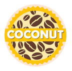 Coconut Milk Coffee Shop Barista Labels 20mm 1000 labels per roll