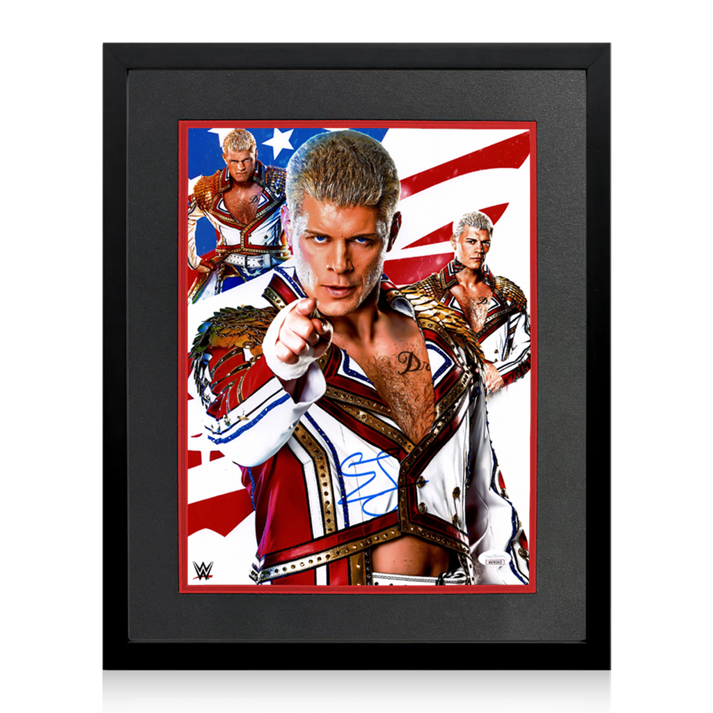 Cody Rhodes Signed Image Deluxe Mount Frame (JSA)