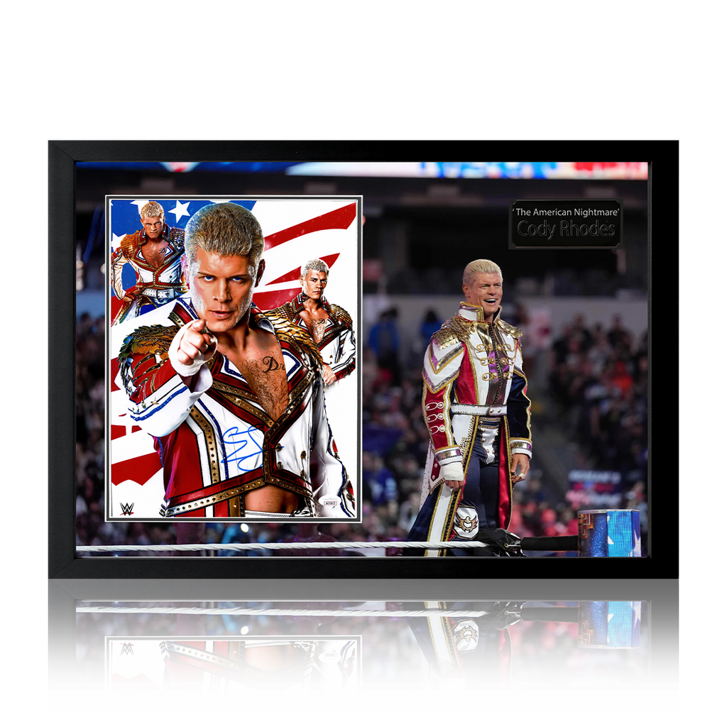 Cody Rhodes Signed Image Iconic Frame (JSA)