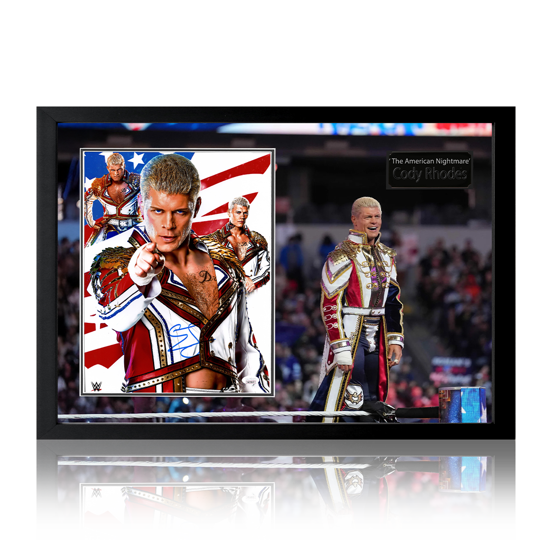 Cody Rhodes Signed Image Iconic Frame (JSA)