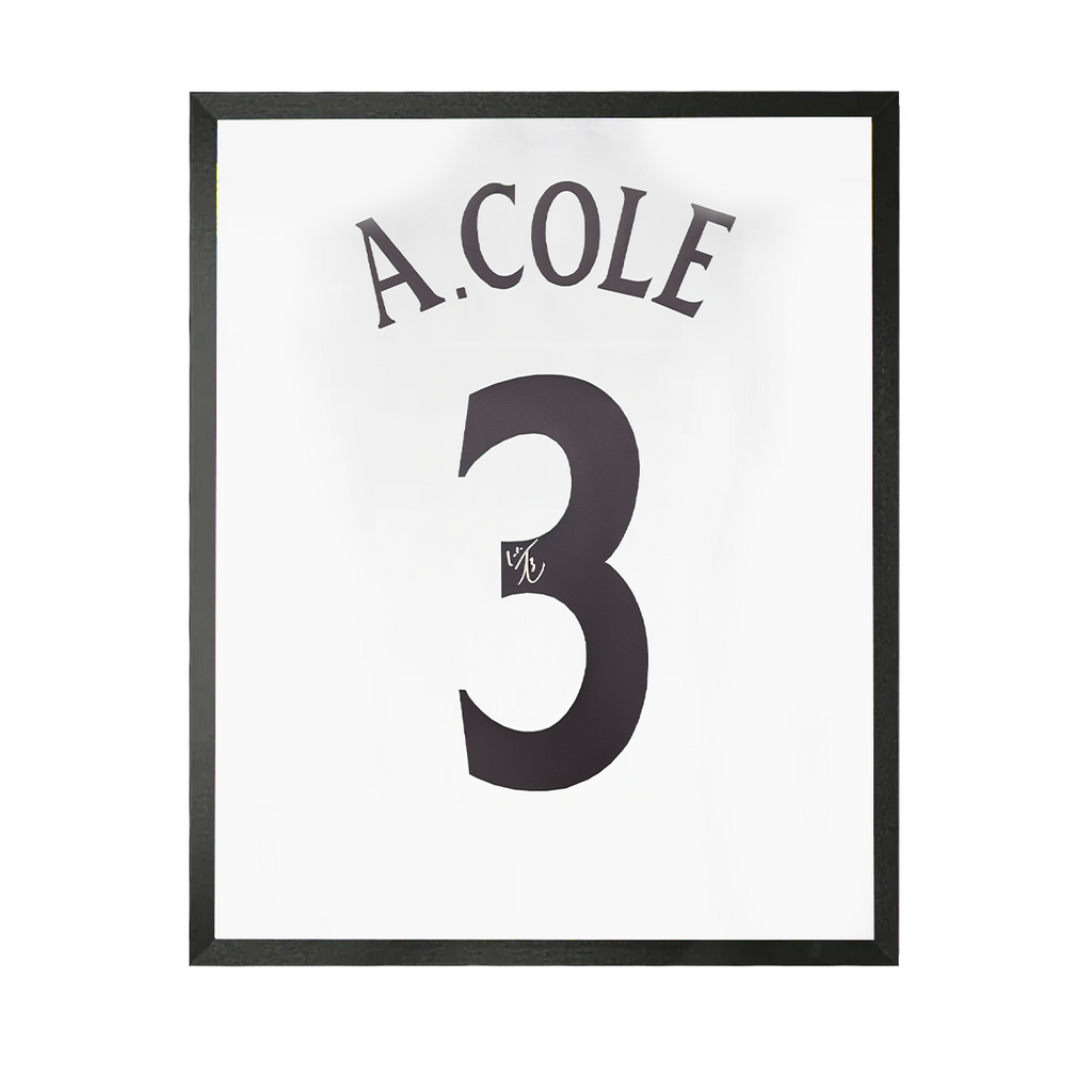 Ashley Cole Signed England Shirt Compact Frame.