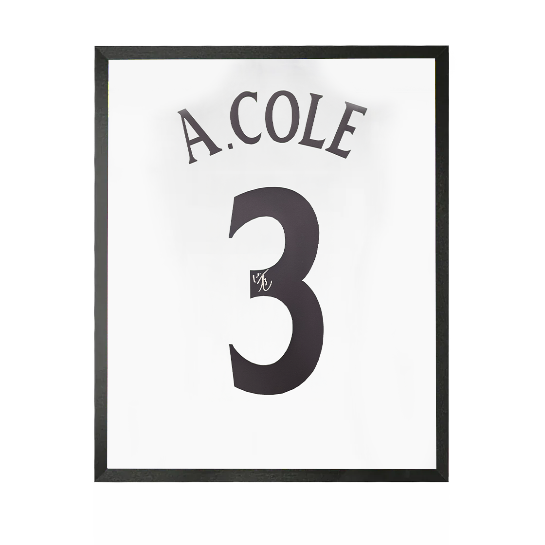 Ashley Cole Signed England Shirt Compact Frame.