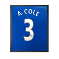 Ashley Cole Signed Chelsea Shirt Compact Frame.