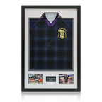 Colin Hendry Signed Scotland 1996 Shirt Premium Frame.