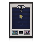 Colin Hendry Signed Scotland 1998 Shirt Premium Frame.