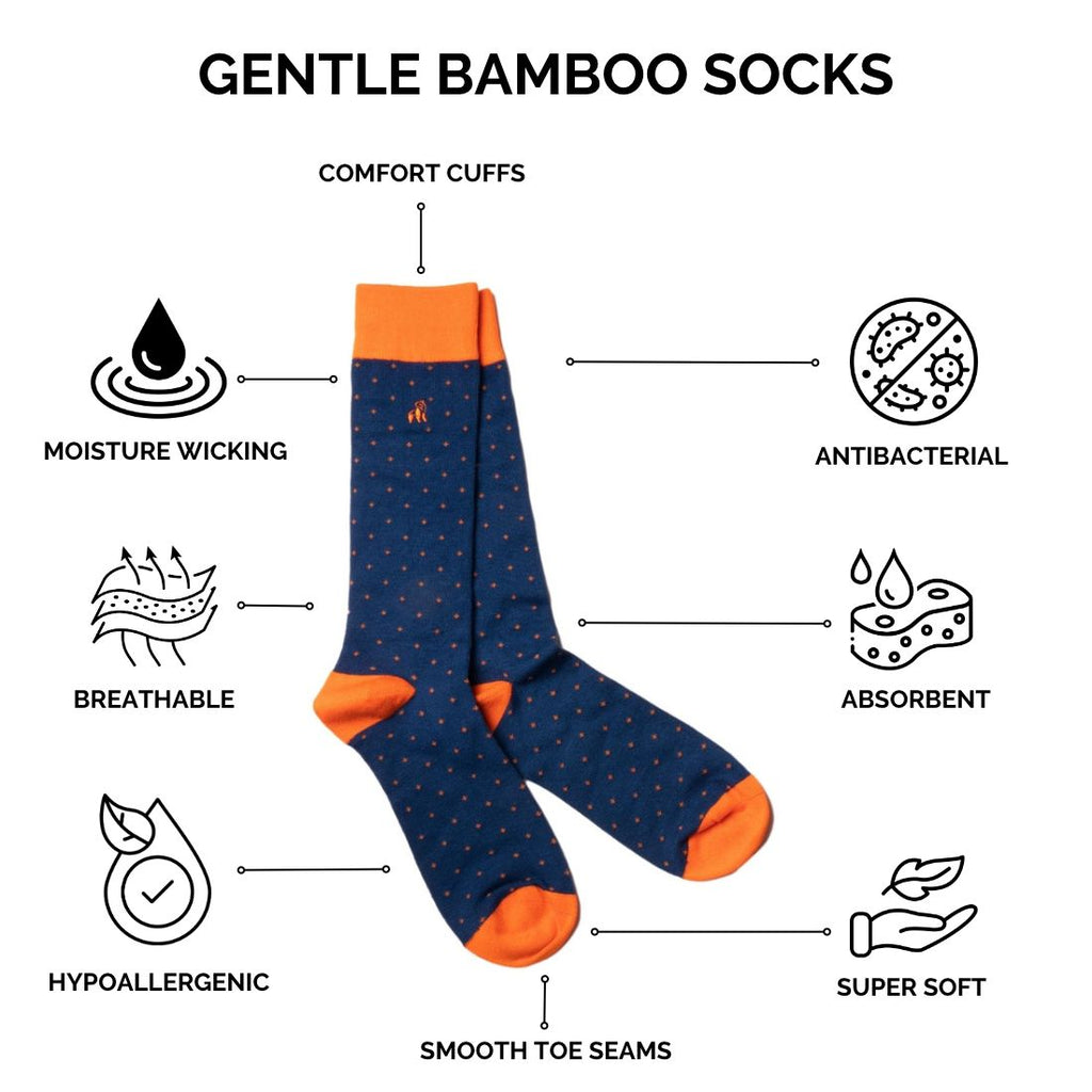 Penguin Bamboo Socks (Comfort Cuff)