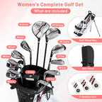 Women's Complete Golf Clubs and Bag Set Right Handed-Green