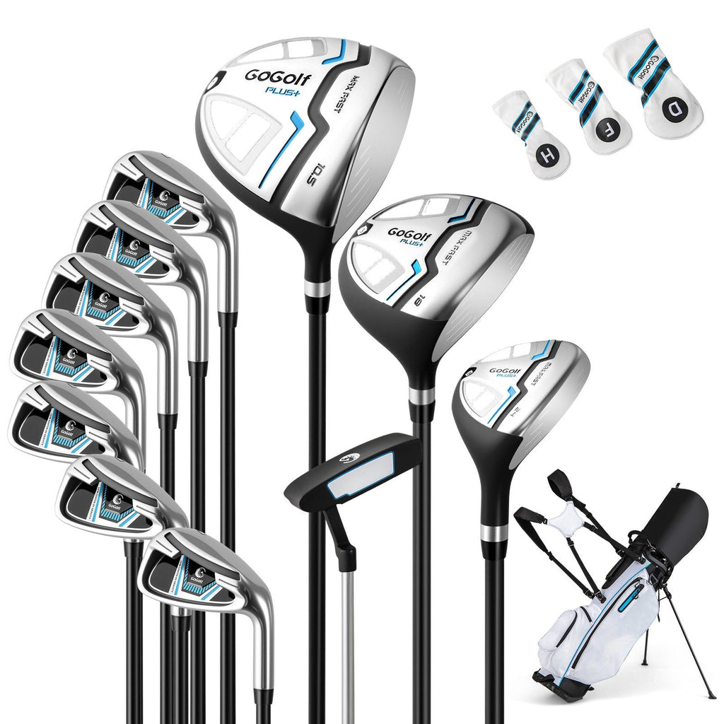 Men's Complete Golf Clubs and Bag Set Right Handed-Blue