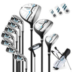 Men's Complete Golf Clubs and Bag Set Right Handed-Blue